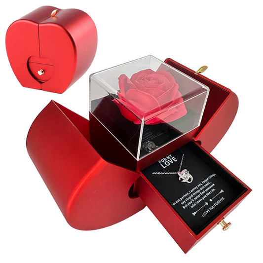 Jewellery Box Gift Necklace Eternal Rose