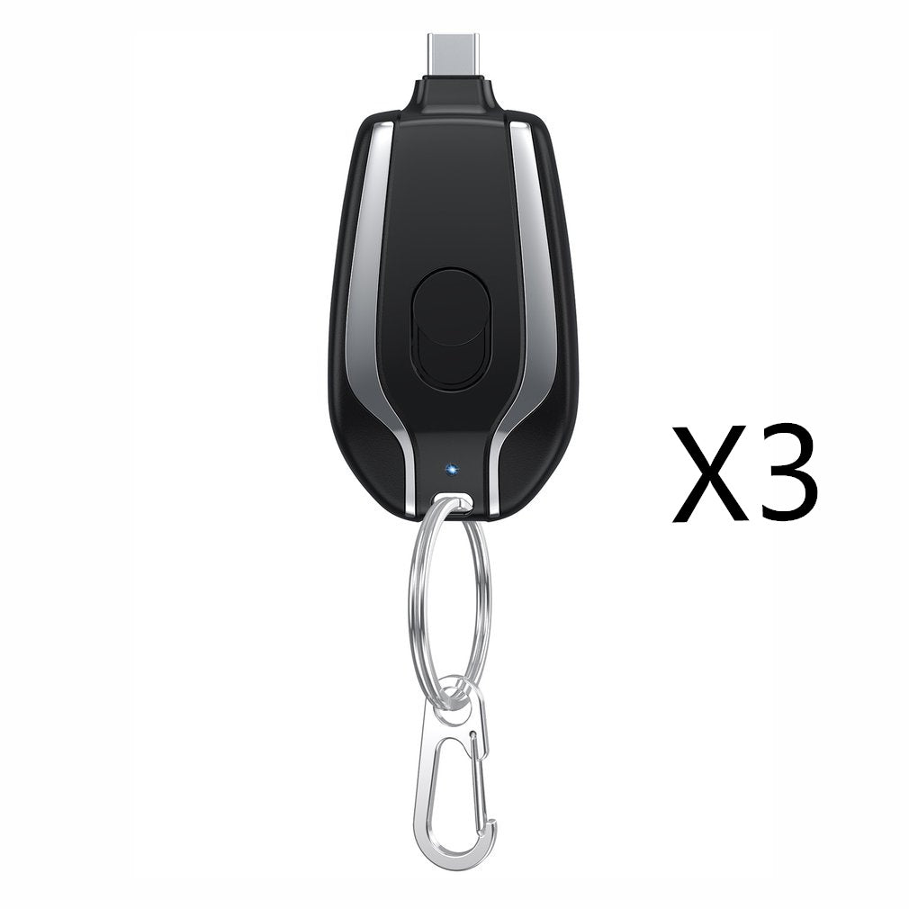 1500mAh Mini Emergency Power Bank Keychain Charger