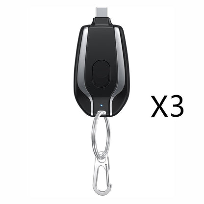 1500mAh Mini Emergency Power Bank Keychain Charger