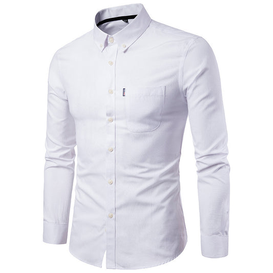 Men's Slim Fitting Long Sleeve Dress Shirt