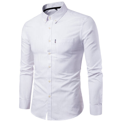 Men's Slim Fitting Long Sleeve Dress Shirt