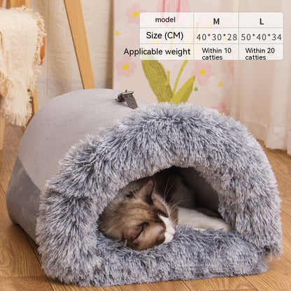 Warm Fluffy Comfortable Pet Nest Bed