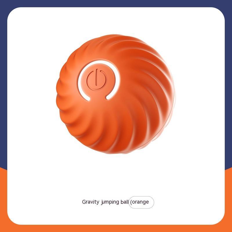 Pet Dog Electronic Jumping Rubber Chew Toys Ball
