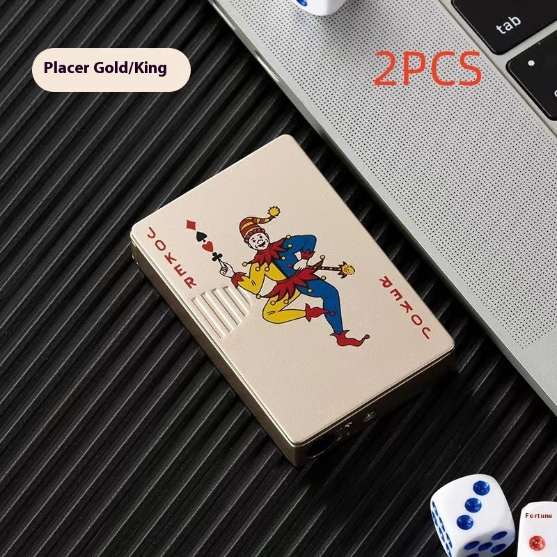 Poker Card Metal Windproof Lighter