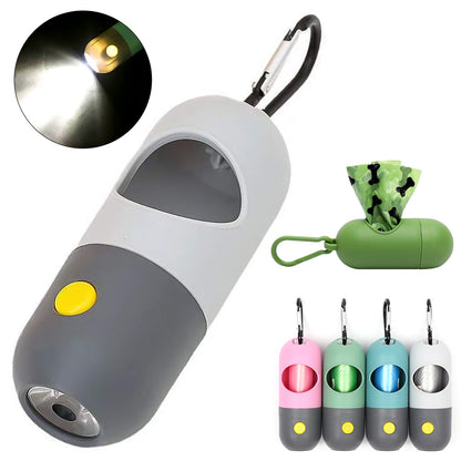 3 in 1 Pet Waste Poop Bag Dispenser, Holder & Led Light