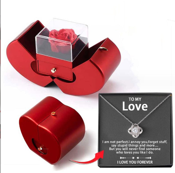 Jewellery Box Gift Necklace Eternal Rose