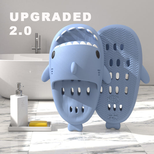 Shark Pool, Shower & Beach Sandal Slippers With Drain Holes