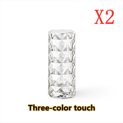 Nordic Crystal USB Table Lamps Atmosphere Diamond Night Light