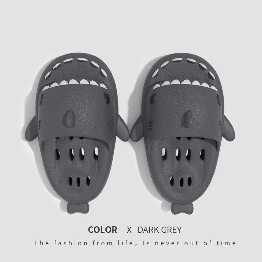 Shark Pool, Shower & Beach Sandal Slippers With Drain Holes