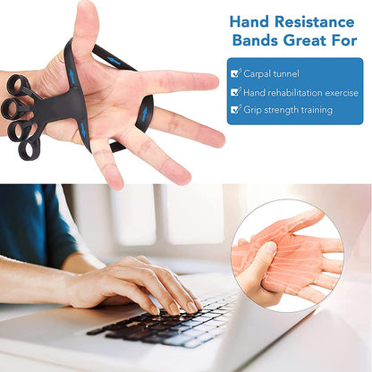 Silicone Grip Finger Exercise Stretcher Arthritis Hand Grip Trainer
