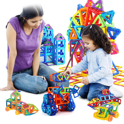 Magnetic Building Blocks DIY Magnets Construction Toys For Kids